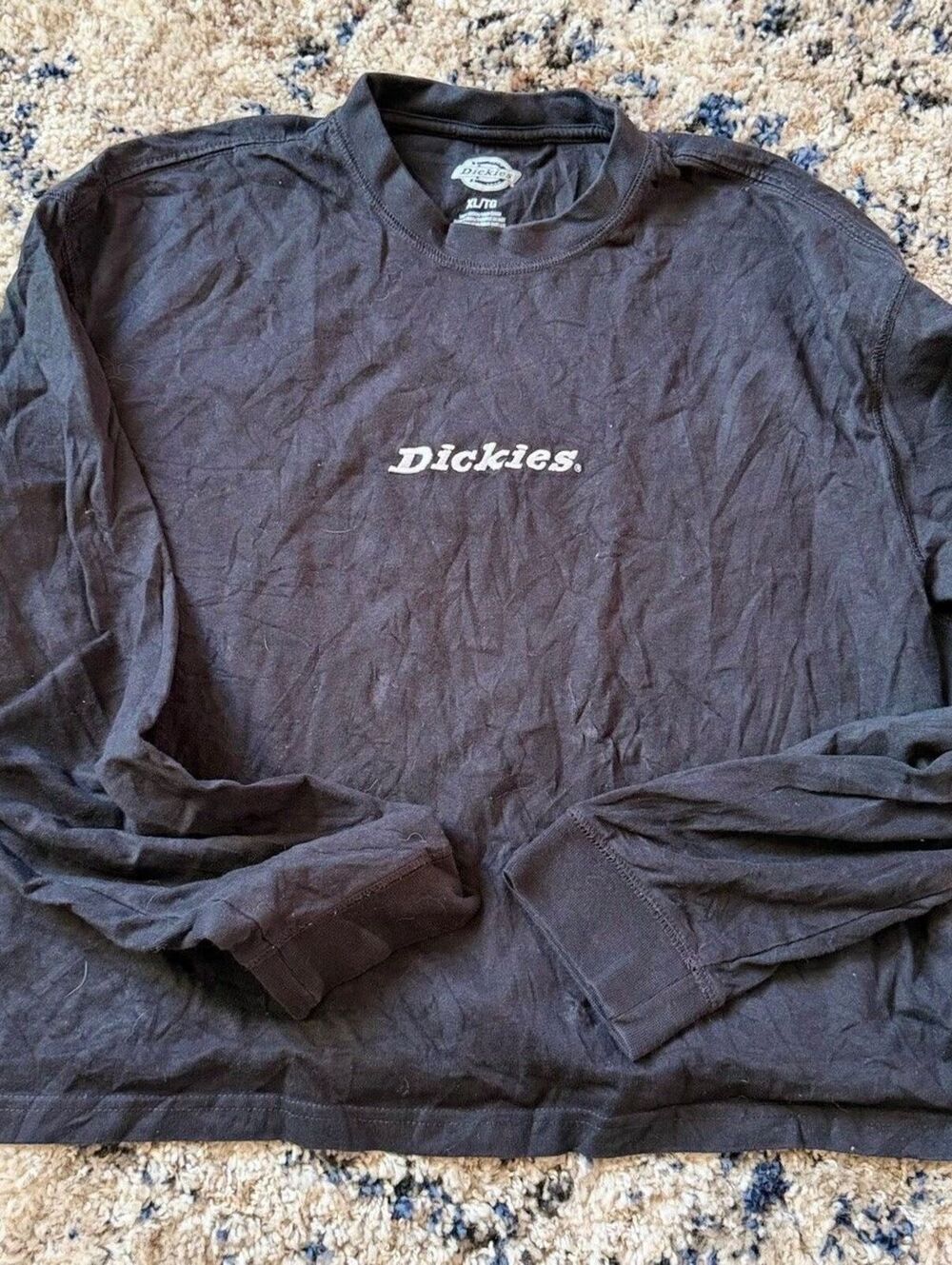 Dickies Black Long Sleeve Logo Tee Shirt XL